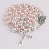 Catholic Town 6mm Glass Pearl Beads with 8mm Our Father