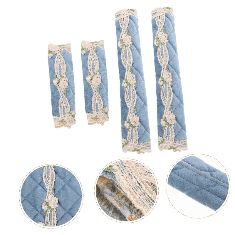 Mipcase 4pcs Refrigerator Handle Covers Non- and Oil-Resistant Protector for