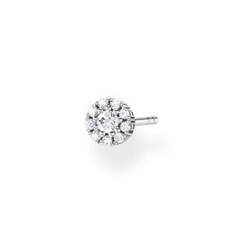 Thomas Sabo Women Single Stud Earring White Stones 925 Sterling Silver