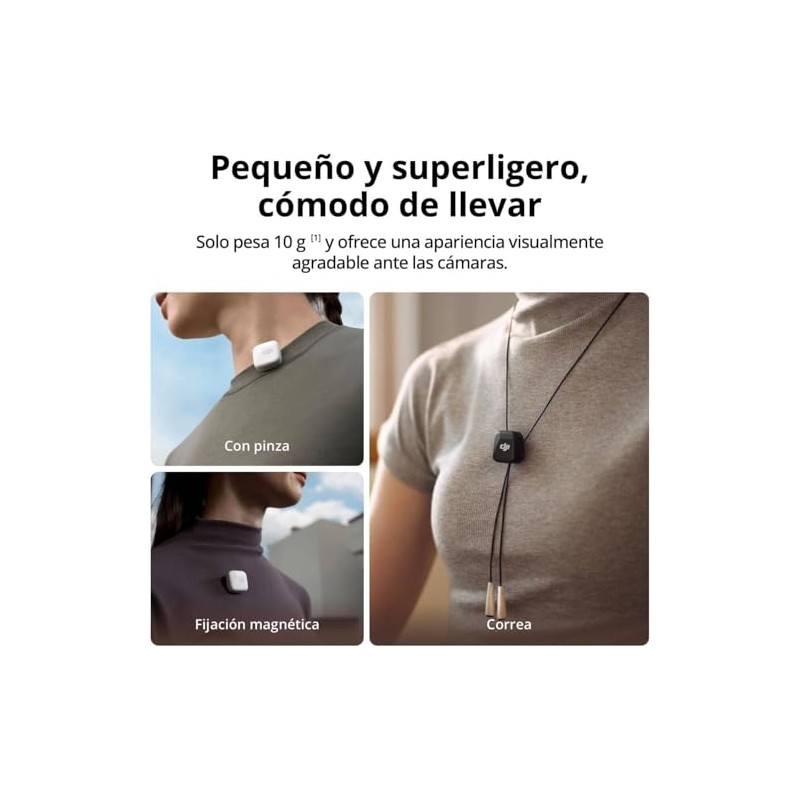 DJI Mic Mini (2 TX + 1 RX), micrófono inalámbrico