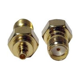 Adaptor, MMCX Male to SMA Female | RF COAXIAL, RF Coax, COAXIAL ADAPTERS CONNECTORS, 1 X Qty - ADP-SMAF-MMCXM