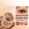 Paletas De Sombras 4 Tonos Brillo Intenso Larga Duración