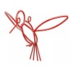 Saving Shepherd RED HUMMINGBIRD Wrought Iron Hanging Decor Amish Handmade