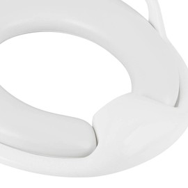 NonSlip Handle, potty seat potty training seat Soft Cotton Pad Potty Training Seat, Comfortable for Boys and Girls, potty training toilet, Food Grade PP Material (White)