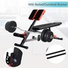 Soozier Upgraded Multi-Functional Hyper Extension Bench Dumbbell Bench Adjustable Roman