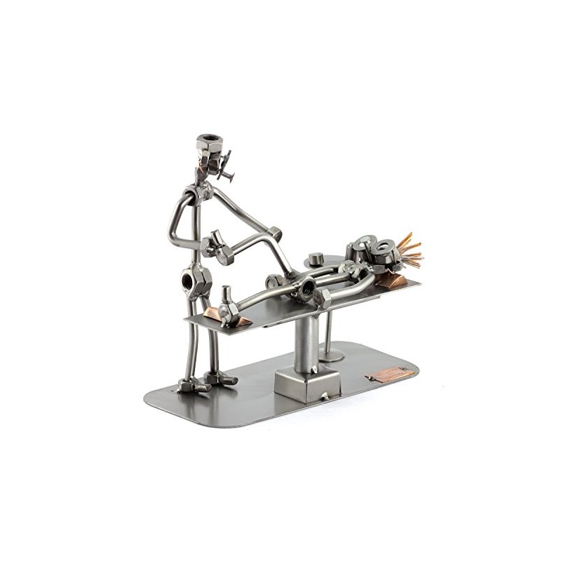 Steelman24 I Nuts and bolts sculpture Physiotherapist I Handmade ornaments