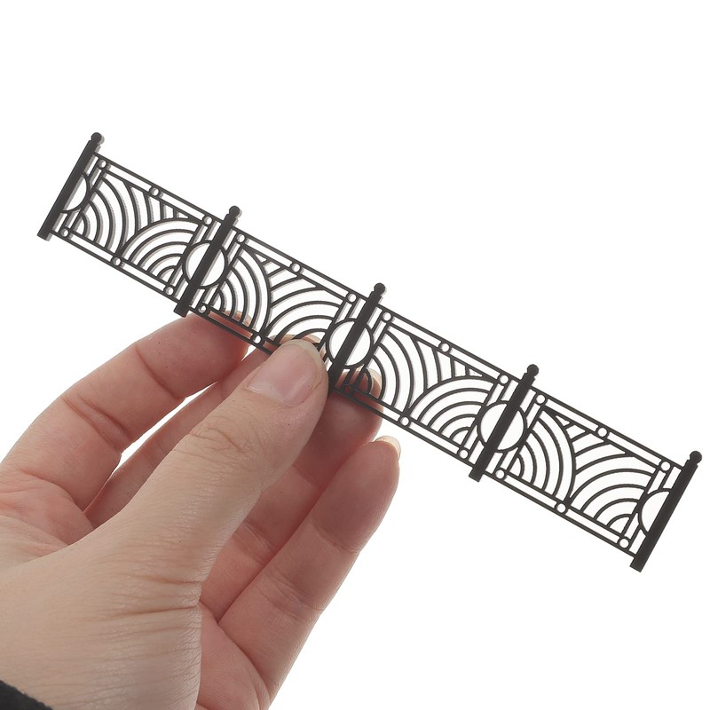 LOGOFUN 12 Pcs Dollhouse Miniature Fence Garden Fence Landscape Decorative