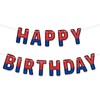 Cartoon Happy Birthday Banner, Cartoon Themed Happy Birthday Decorations for