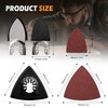 106pcs Oscillating Tool Sanding Kit with 3 Triangle 3 Finger