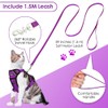 Cat Harness with Lead, Escape Proof Cat Lead Set, Adjustable,