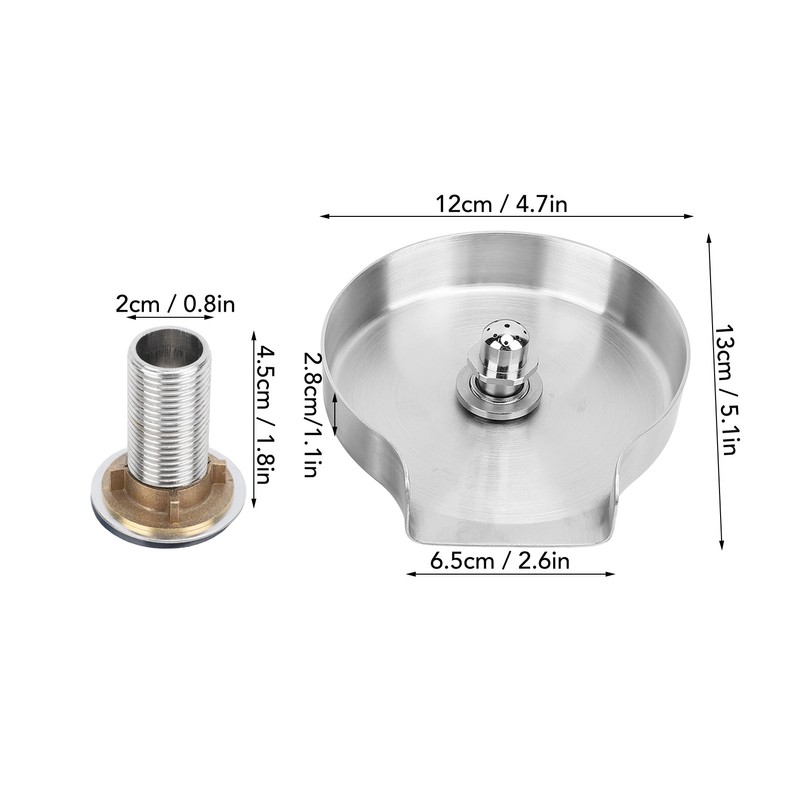Sink Glass Rinser High Pressure Automatic Cleaning Detachable Stainless Steel