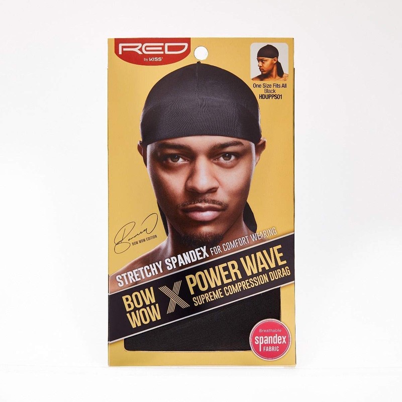 KISS Red Bow Wow X Powerwave Supreme Compression Durag, Stretchy