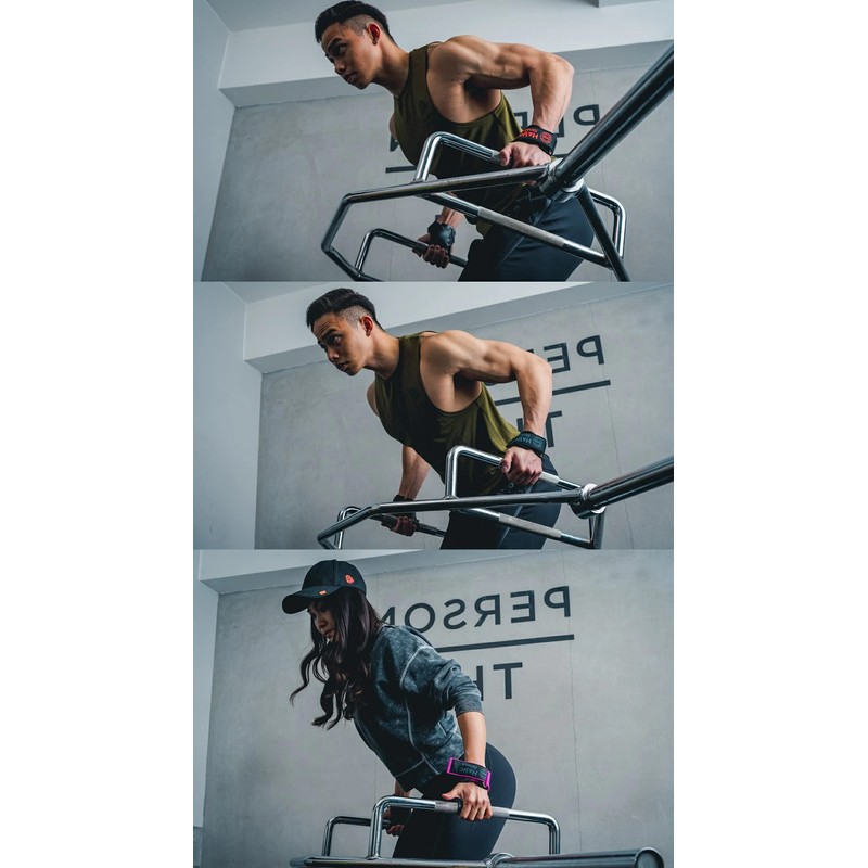 H&Yo Power Grip Pull Up Muscle Training Gloves Assistant Women