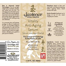 Vitality Anti-Aging Serum - Hyaluronic Acid Smoothes Facial Fine Lines  Wrinkles - Brighten  Tone                                                     