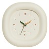 mooas Cute Mini Analog Marshmallow Clock 6.9 Inch Aesthetic Small