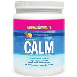 Natural Vitality Natural Calm Magnesium Anti Stress, Organic, Raspberry Lemon