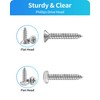 M3 M4 M5 M6 Wood Screws Assortment Set,304 Stainless Steel