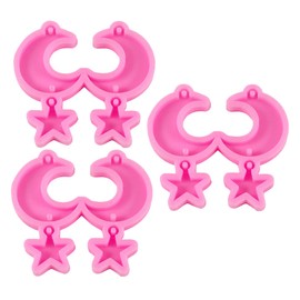 TEHAUX Earring Molds Sets Earrings Molds Kit Star and Moon Shape for DIY Ear Studs and Pendant Casting Trays