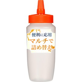 Toysfan Honey Container 360ml (Orange Cap) Refillable Honey Container for Commercial Lotions and Condiments (Honey Container) Honey Bottle