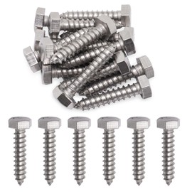 BENLIUDH 5/16" X 1-1/2" Hex Lag Screws, 304 Stainless Steel Lag Screws Bolts for Wood (20pcs)