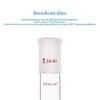 stonylab Glass Straight Connecting Adapter, Borosilicate Glass 70mm Between Two