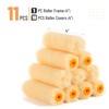 Bates- Paint Rollers, 4 inch Paint Roller with 10 Covers,
