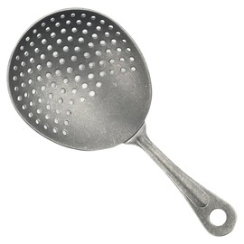 Soro Essentials- 6-3/8” Stainless Steel Julep Strainer Crafted Steel- Cocktail Strainer Bar Strainer Spoon for Cocktail Shakers Mixing Glasses Cocktail Drinks Home Bar Restaurants