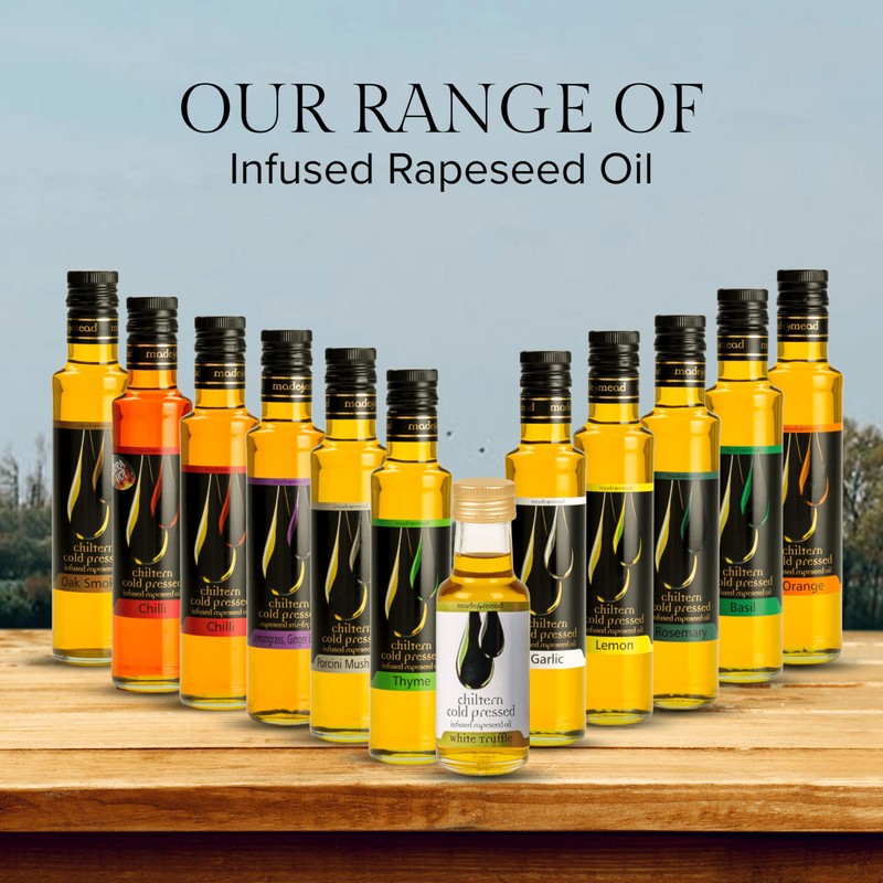 Chiltern Cold Pressed Porcini Infused Rapeseed Oil – 250ml –