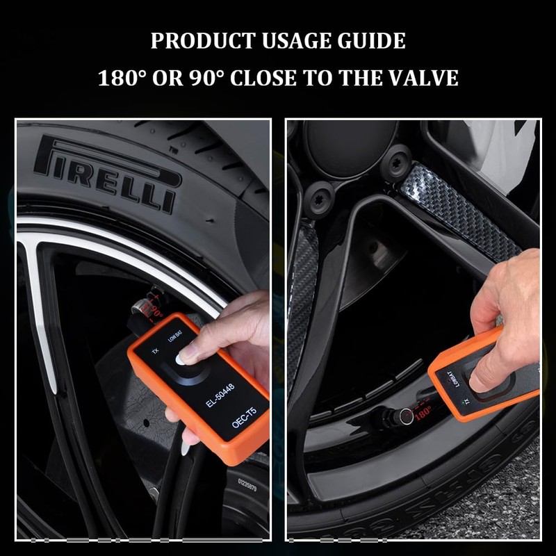Rebvugr TPMS Relearn Tool, Tire Pressure Monitor System Sensor, EL-50448