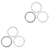 Gatuida 6pcs Metal Bezel for Watch Black Rose Gold Silver