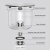 Enchanti Magic Tea Pot, 720ML Water Separation Glass Teapot with