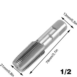 Pipe tap set, cutting taps, carbon steel thread milling cutter, thread cutter 1/2 inch internal thread, internal thread for water pipe connection, automotive repair and machine