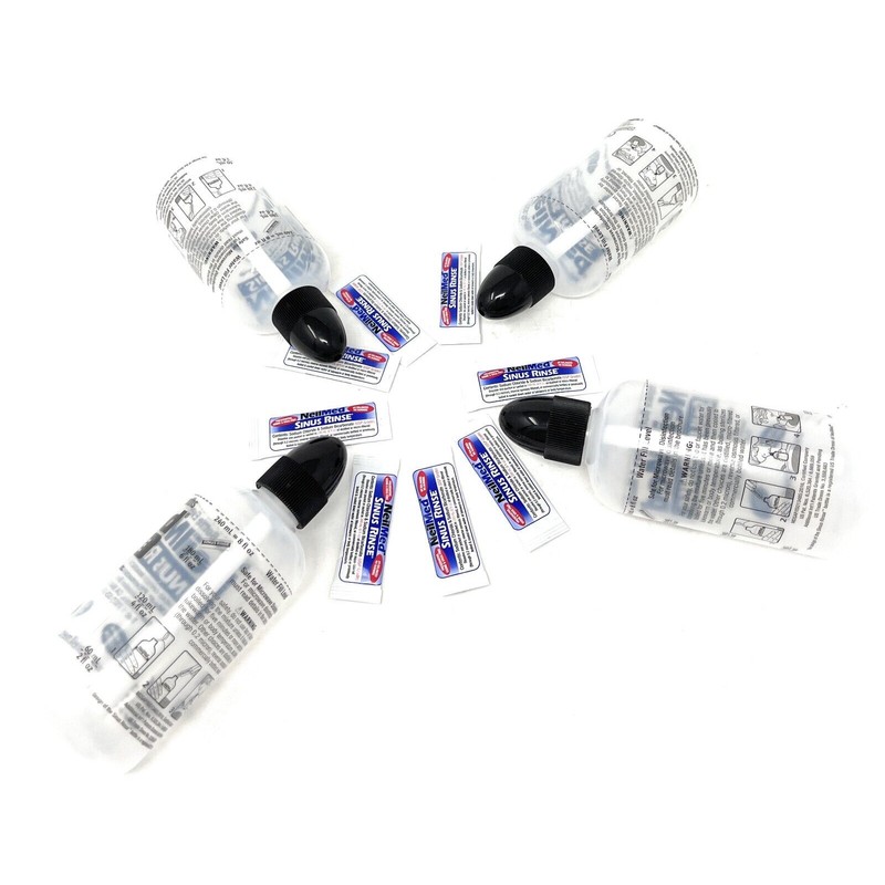 NeilMed Sinus Rinse 4pcs Bottles 8 OZ+8 Packet Exp: 04/2028