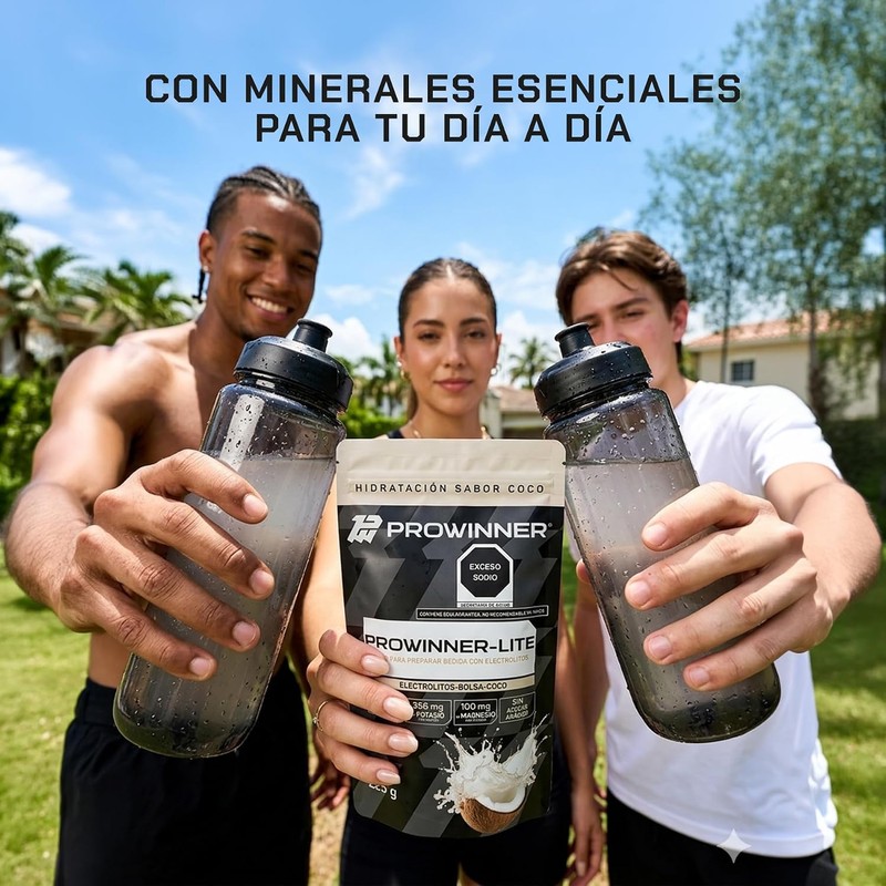 Prowinner Lite Electrolitos en Polvo Bebida para Preparar Electrolitos Sabor