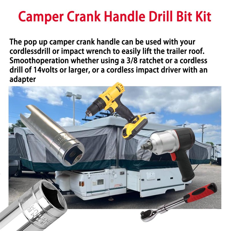SGTBQLL Camper Crank Handle Kit Fits Coleman Fleetwood POP UP