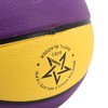 Rubber Basketball, Yellow Purple Wearproof Leakproof Training Basketball for Basketball