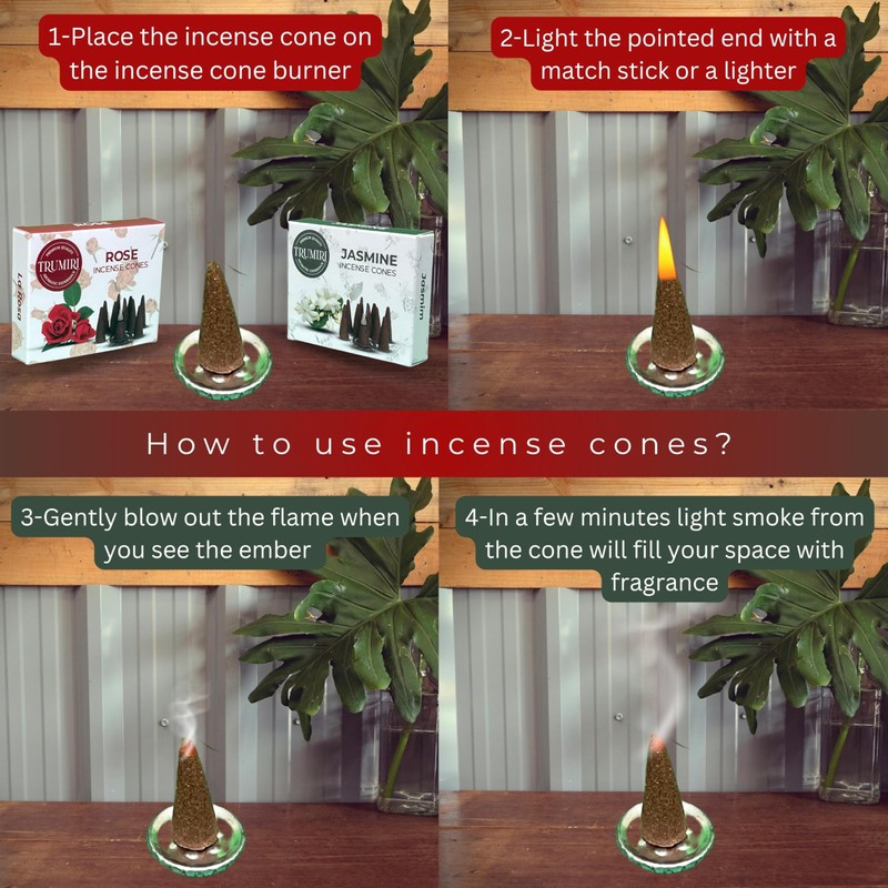 TRUMIRI Incense Cones - Combo Pack of 20 Cone Incense