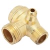 Air Compressor Check Valve, 3-Port Brass Valve Pneumatic Accessory, for