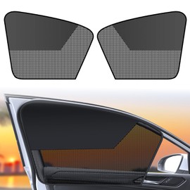 XWUX Pack of 2 Sun Protection Car Curtain for Driver, Spliced Magnetic Sun Visor, Side Window with Half Shade, Sun Protection Car Front Window, Window Blackout (Front Window)