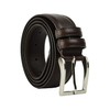 Conte Massimo Men's Genuine Leather Belt Made in Italy, Dark