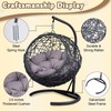 KEIKI Cat Hammock with Stand - Rattan Wicker Swing Bed,