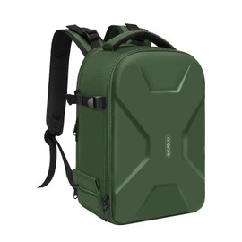 MOSISO Camera Backpack,DSLR/SLR/Mirrorless Photography Camera Bag Full Open Waterproof Hardshell Bag with Insert&Tripod Holder&Laptop Compartment Compatible with Canon/Nikon/Sony, Army Green
