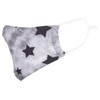 styleBREAKER Unisex Fabric Mask with Stars Pattern in Vintage Look,