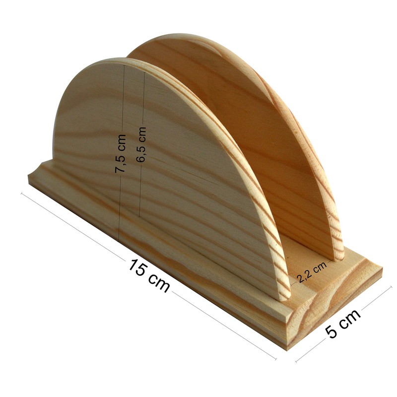 Restaurant Table Decoration Wooden Napkin Holder Bamboo Tissue Holder Natural