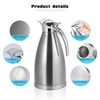 Stainless Steel Thermal Coffee Pot with Lid / Double-Walled Vacuum