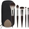 EDTRE Ebony Makeup Brushes Set of 5 Makeup Brushes, Makeup