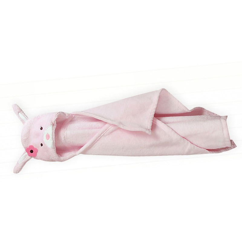 Kids Hooded Blanket Wearable Blanket Soft Cozy Coral Velvet Animal