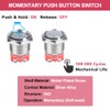 DMWD 16mm Heavy Duty Momentary Metal Push Button Switch Waterproof