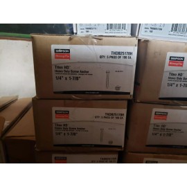 Simpson Strong-Tie Titen Heavy Duty Screw Anchor 100PK 1/4" x 1-7/8" THDB25178H