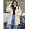 Plus Size Cardigan Sweaters for Women Open Front Fuzzy Popcorn
